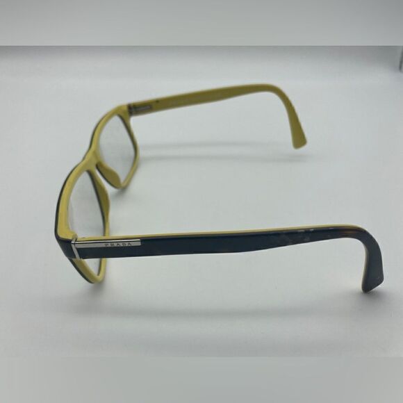 Prada VPR 07P Optical Eyewear 56-17-145 Tortoise/Yellow Made in Italy - Picture 4 of 12